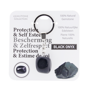 Onyx - sleutelhanger bescherming & zelfrespect - Gemstone
