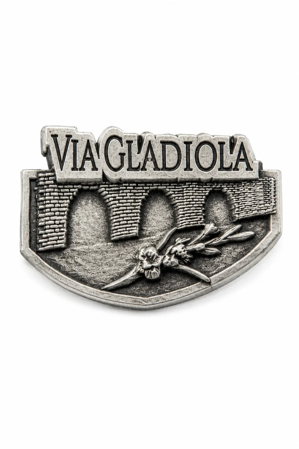 Via gladiola  - vierdaagse speldje / pin
