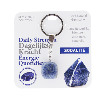 Sodaliet - sleutelhanger dagelijkse kracht - Gemstone