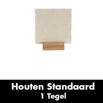 Houten standaard  - 1 tegel