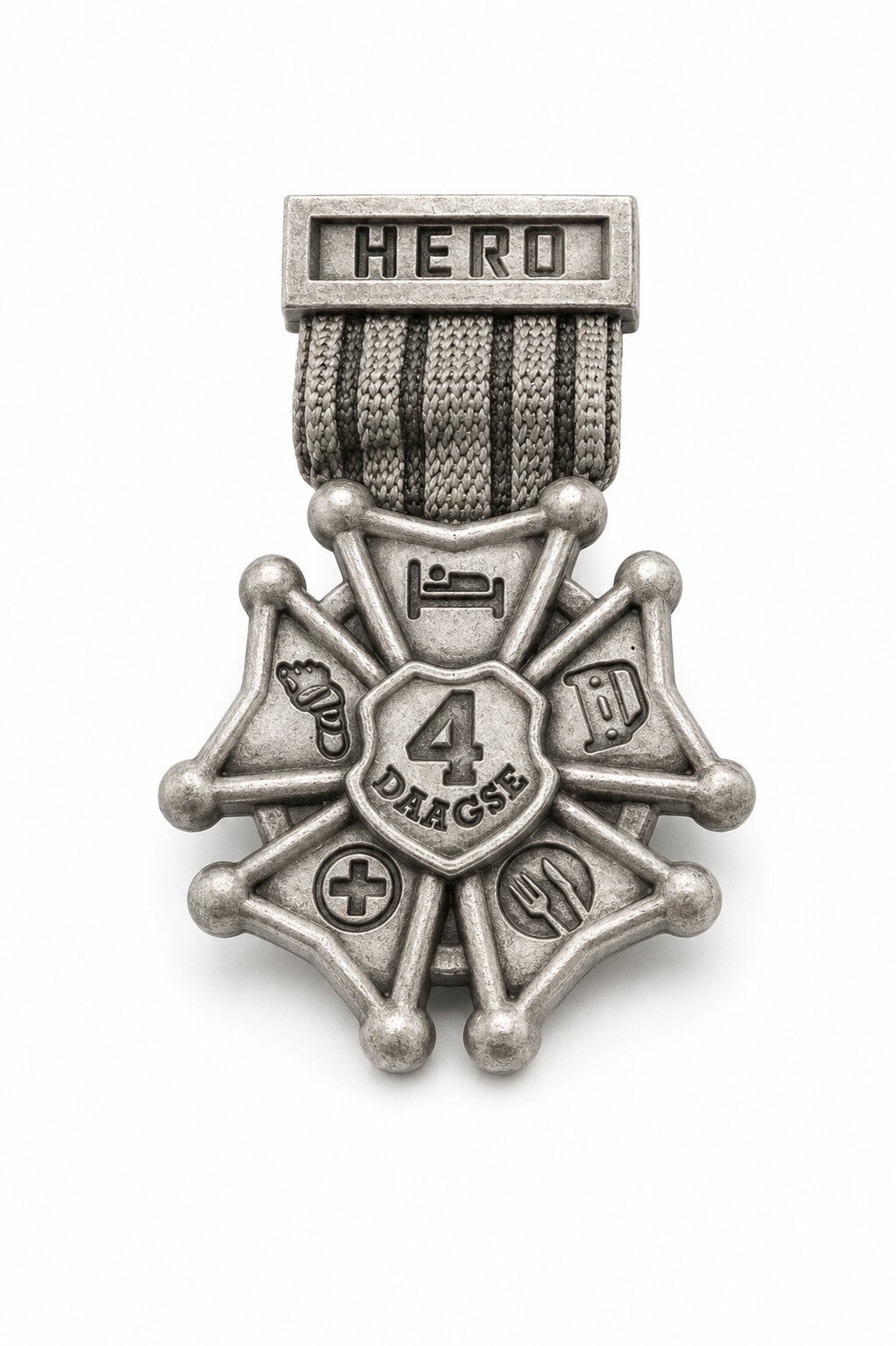 Heldenkruisje  - vierdaagse speldje / pin