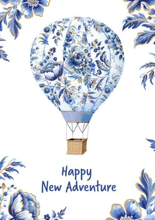 Happy new adventure - wenskaart Azul
