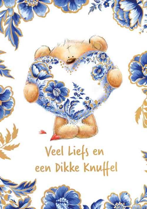 Veel liefs - wenskaart Azul