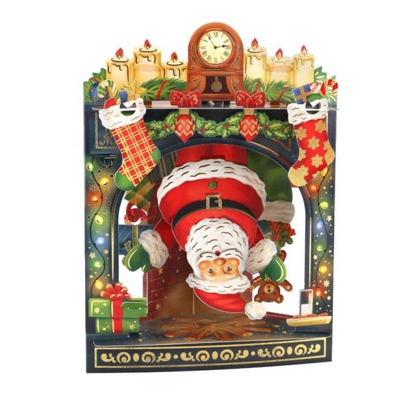 Father Christmas - Santoro XMAS  - 3D SWING kerstkaart
