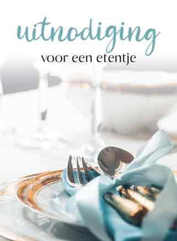 Uitnodiging voor een etentje - pakje uitnodigingskaarten