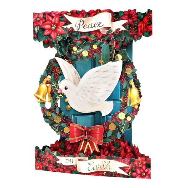 Peace on Earth - Santoro XMAS  - 3D SWING kerstkaart