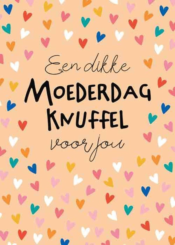 Moederdagknuffel - wenskaart moederdag