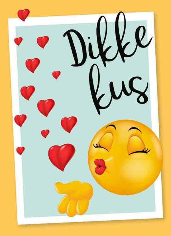 Dikke kus - wenskaart Mixx