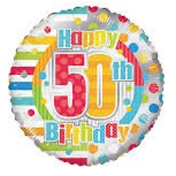 50th Birthday - folieballon