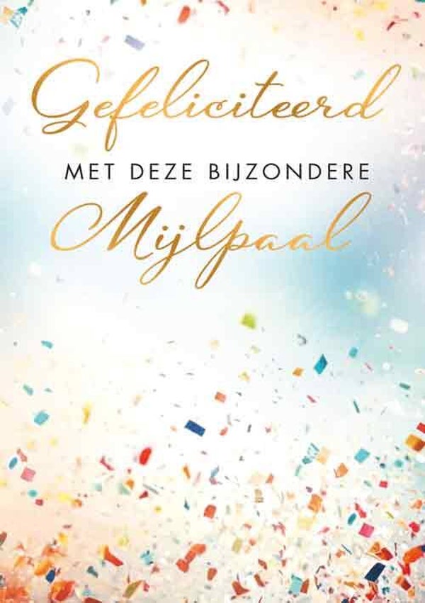 Mijlpaal - wenskaart Moments