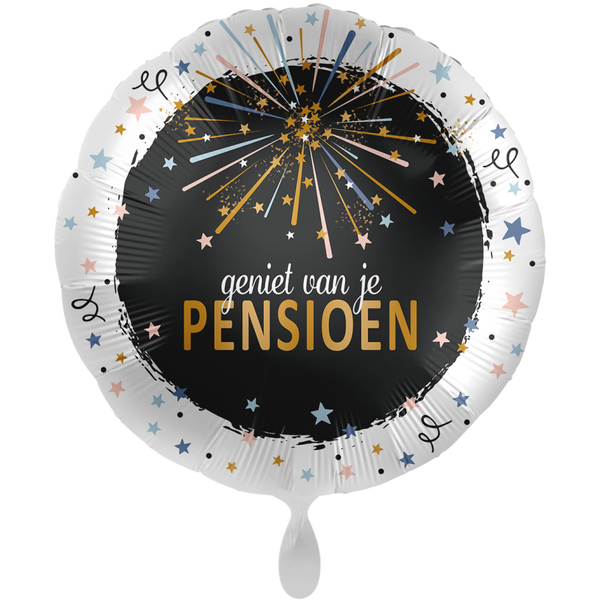 Geniet van je pensioen - folieballon