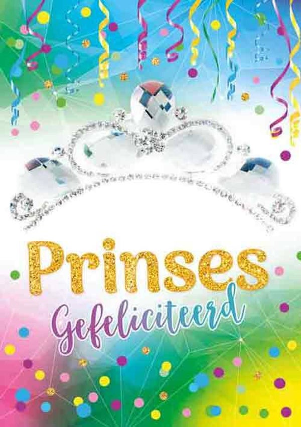 Prinses - wenskaart Carnaval