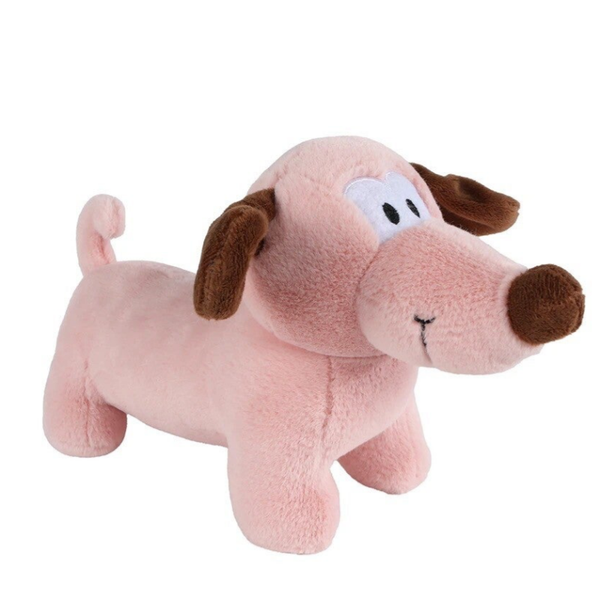 Teckel roze - knuffel
