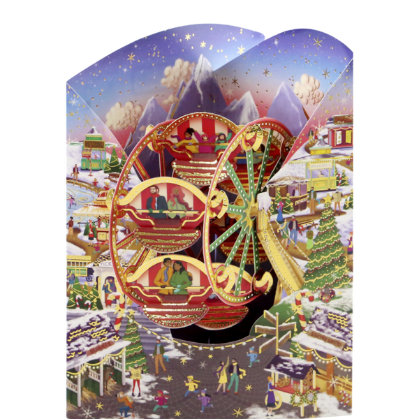 Christmas Market - Santoro XMAS  - 3D SWING kerstkaart