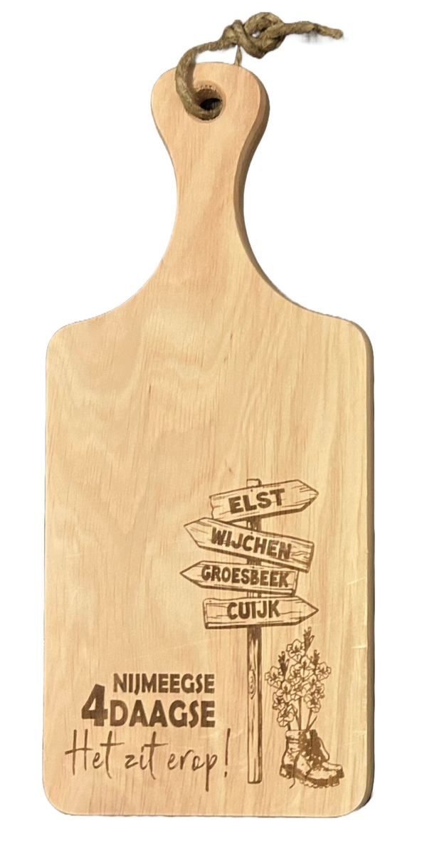 Nijmeegse 4Daagse borrelplank hout