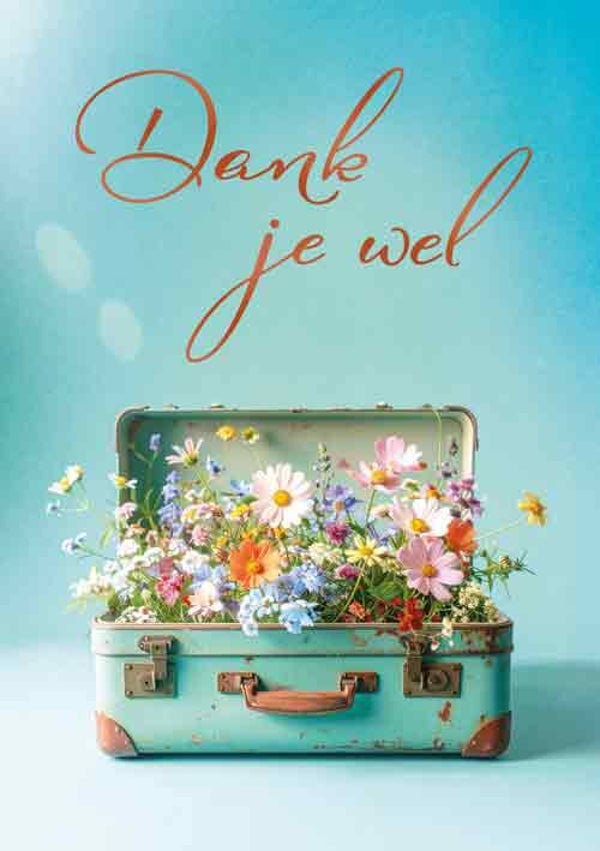 Dank je wel - wenskaart Moments