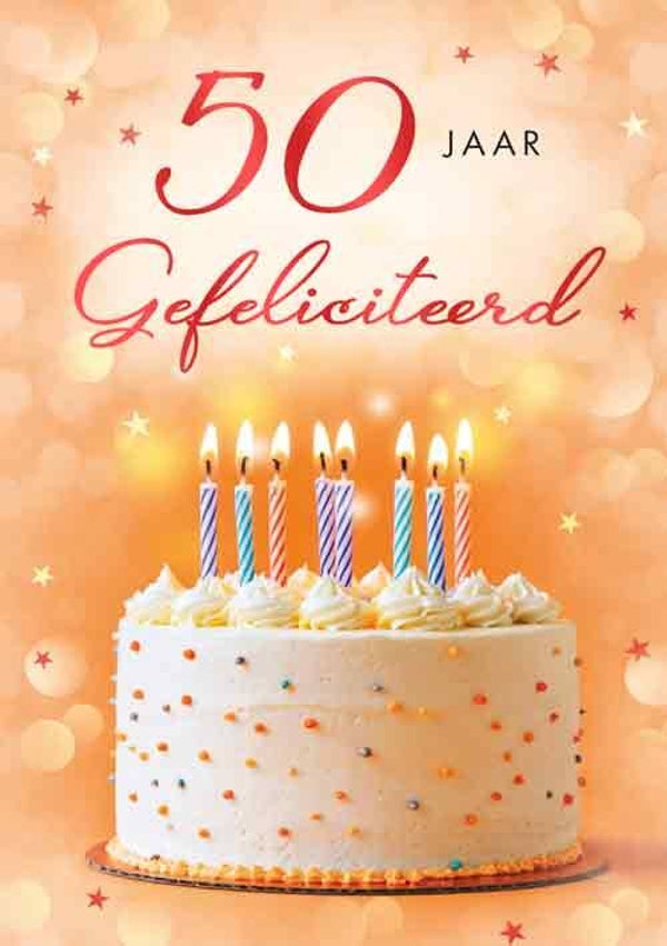 50 Jaar- wenskaart Moments