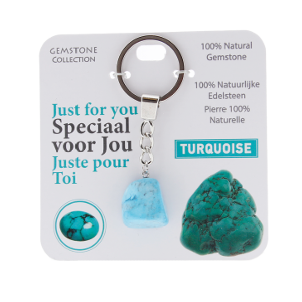 Turkoois - sleutelhanger speciaal voor jou - Gemstone