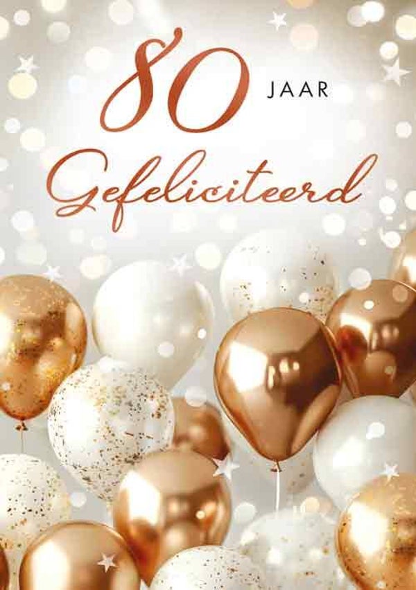80 Jaar - wenskaart Moments