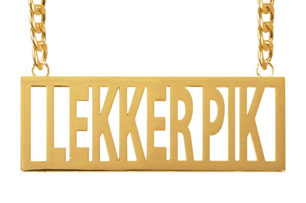 Ketting lekker pik - goud