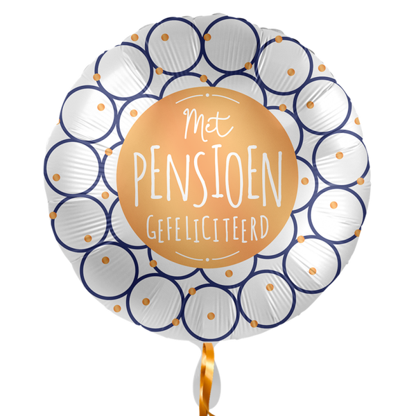 Met pensioen gefeliciteerd - folieballon