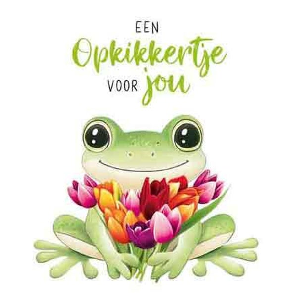 Opkikkertje - wenskaart