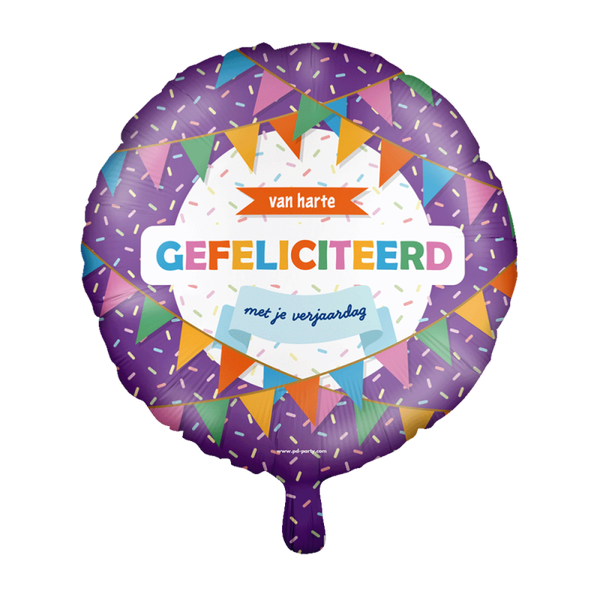 Van harte gefeliciteerd - folieballon