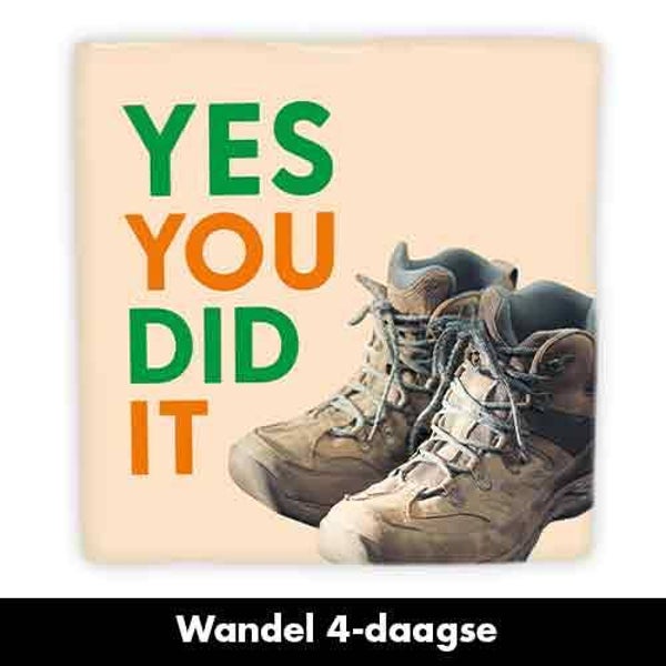 Yes you did it - keramische tegel wandelschoenen