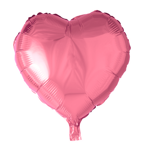 Hart licht roze - folieballon