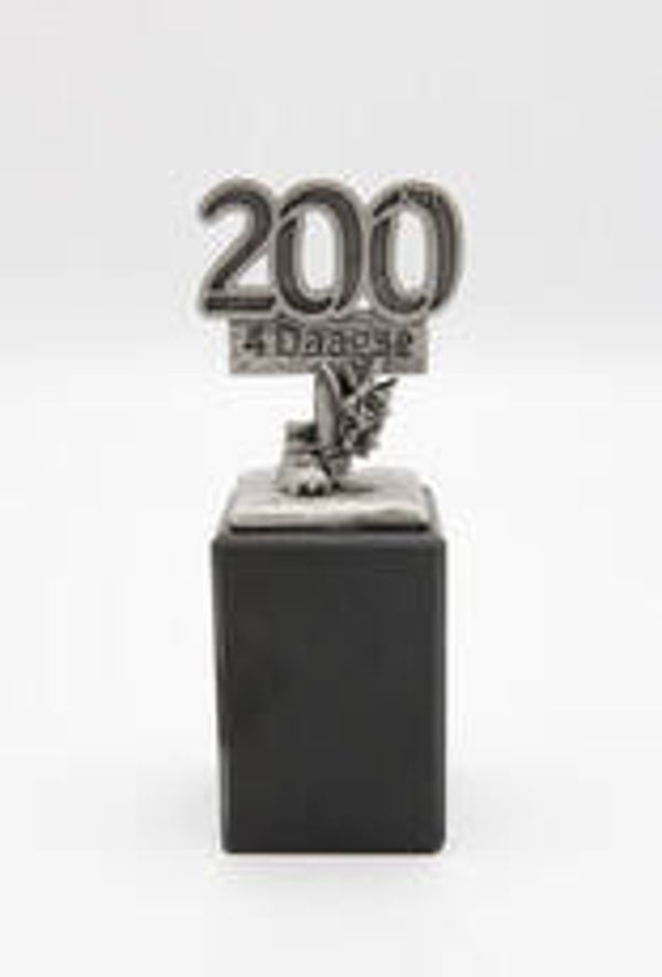 Afstand met schoen, gladiool en medaille op sokke  200 km - tin