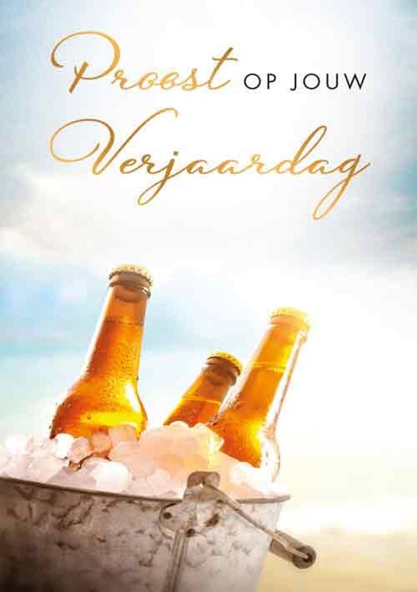 Proost verjaardag - wenskaart Moments