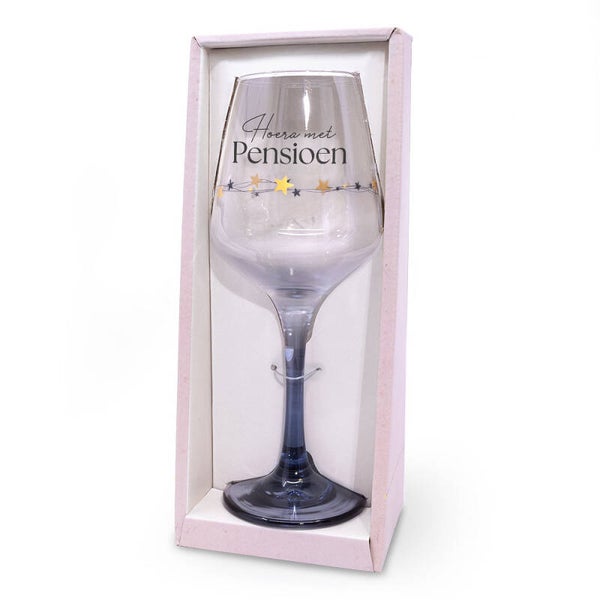 Pensioen - Sparkling Moments wijnglas