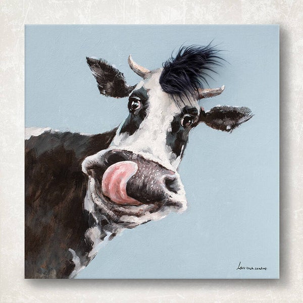 Happy Cow - schilderij