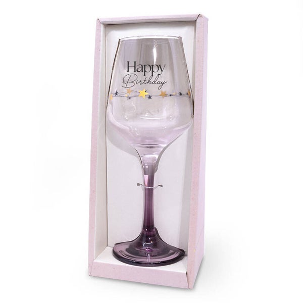 Happy birthday - Sparkling Moments wijnglas
