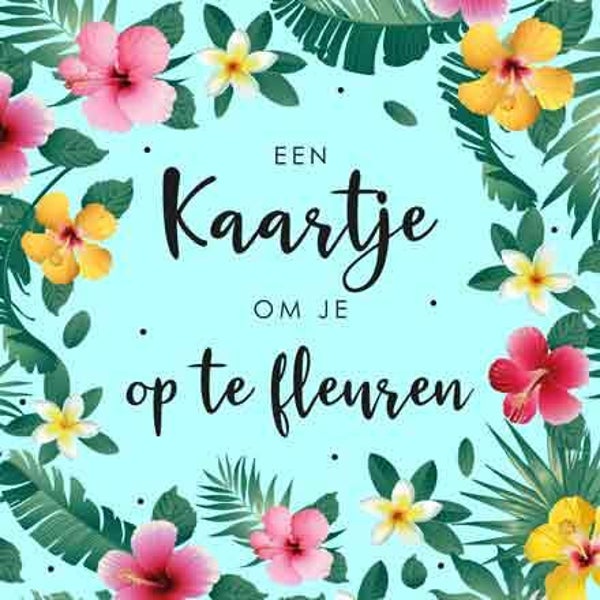 Een kaartje om je op te fleuren - wenskaart