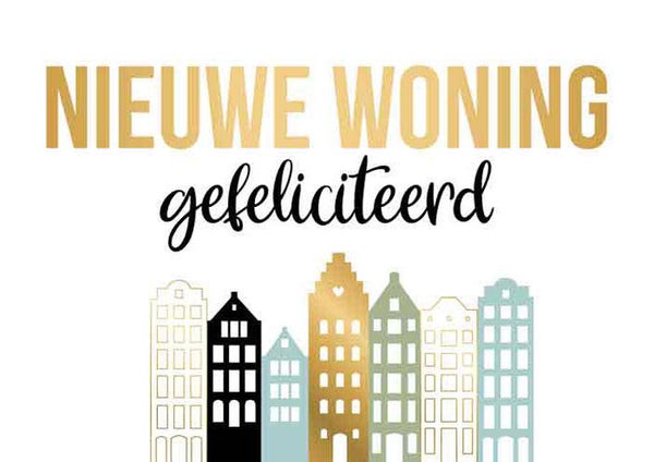 Nieuwe woning - wenskaart Daisy