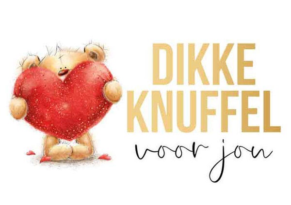 Dikke knuffel - wenskaart Daisy