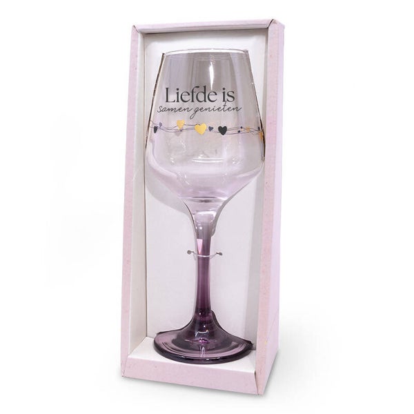 Liefde is - Sparkling Moments wijnglas