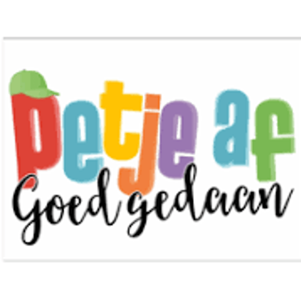 Petje af  goed gedaan - wenskaart