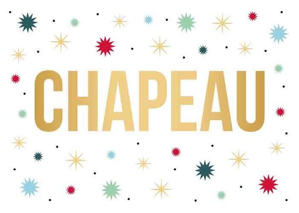 Chapeau - wenskaart Daisy