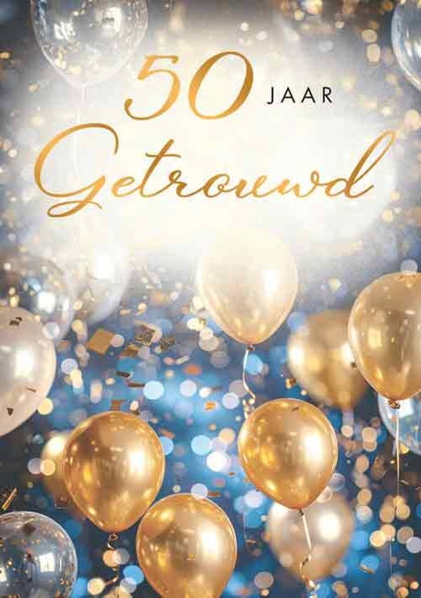 50 Jaar getrouwd - wenskaart Moments