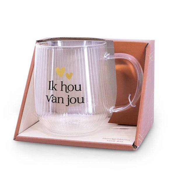 Ik hou van jou - theeglas