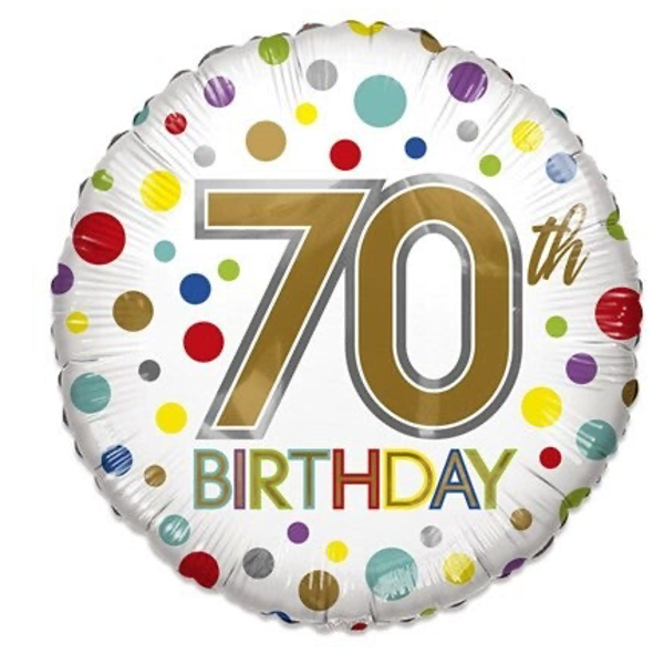 70th Birthday - folieballon