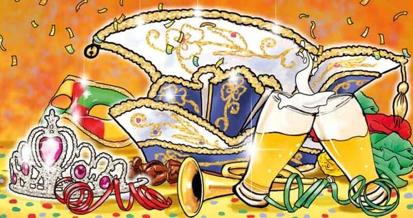 Prins & Prinses - wenskaart Carnaval