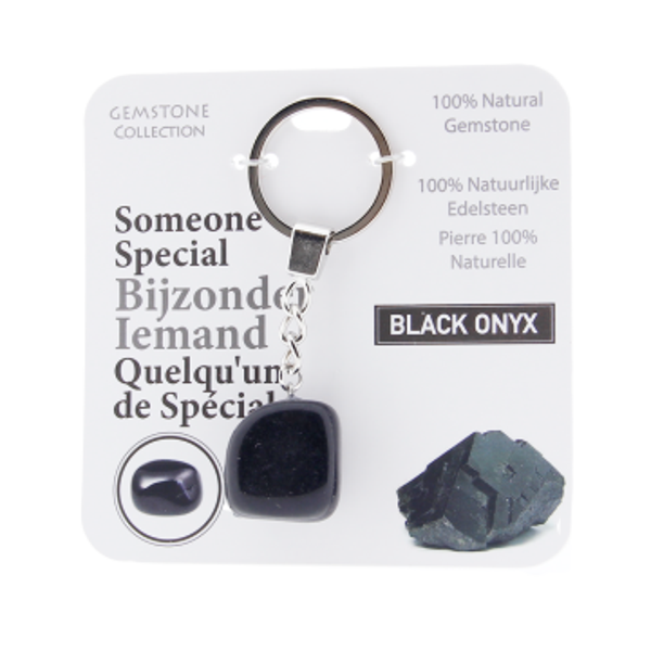 Onyx - sleutelhanger bijzonder iemand - Gemstone