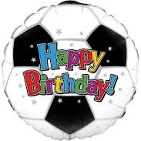 Happy birthday voetbal - folieballon