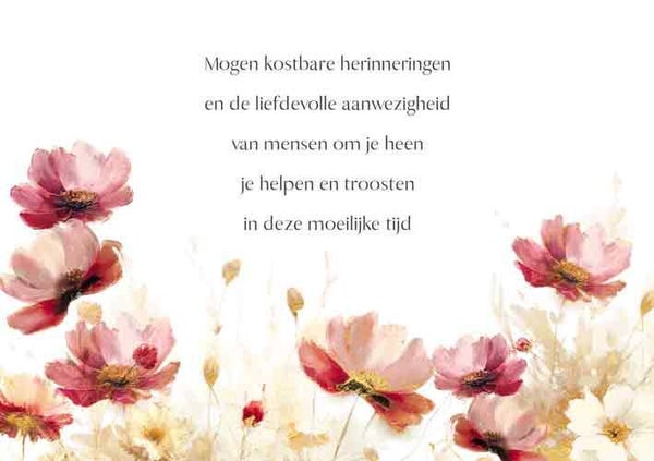 Mogen kostbare herinneringen - condoleancekaart