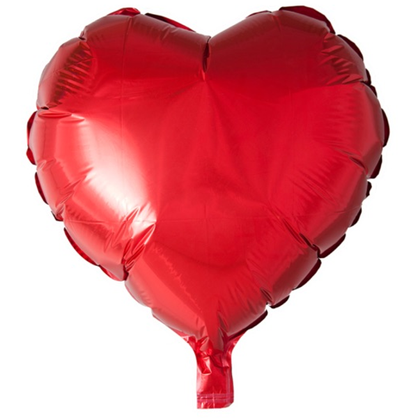 Hart rood - folieballon