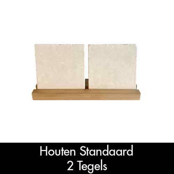 Houten standaard  - 2 tegels