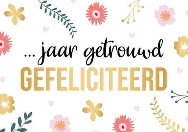 ... Jaar getrouwd - wenskaart Daisy